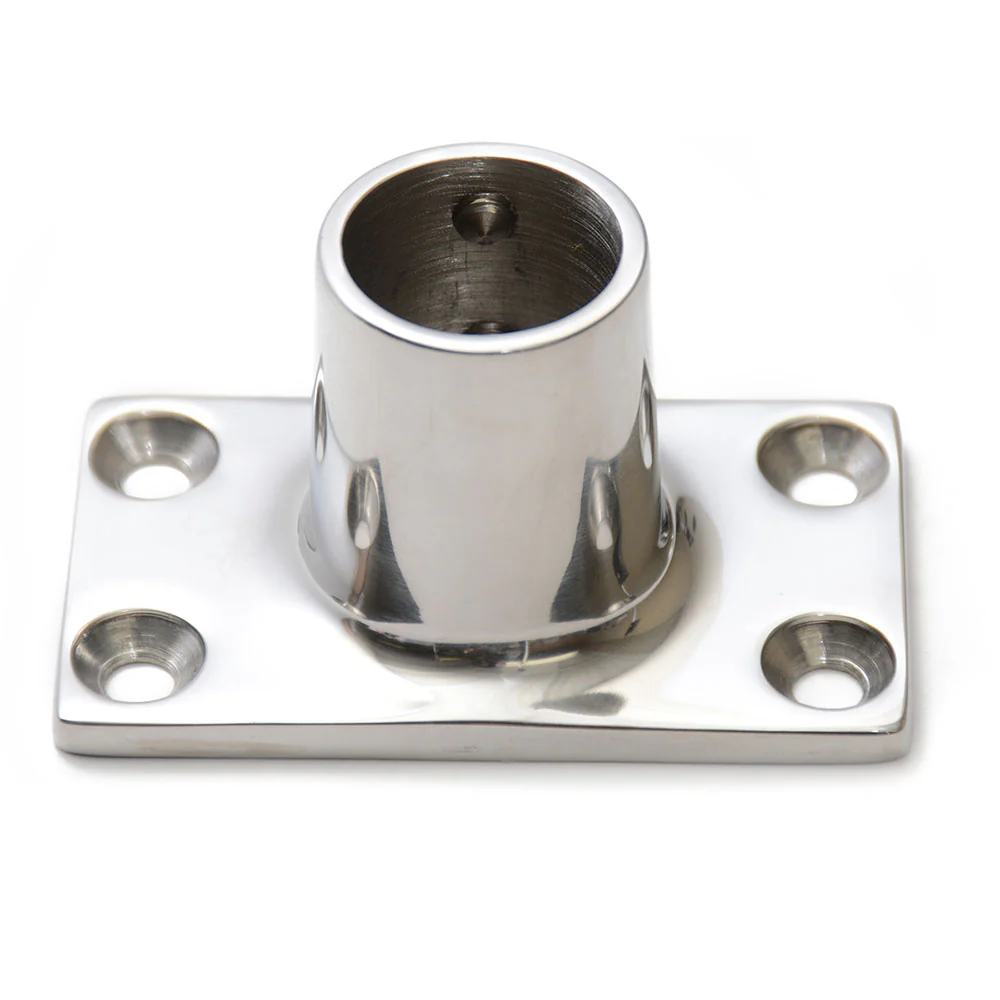 90 Degree Stainless Steel Rail Fitting Base - Image 2